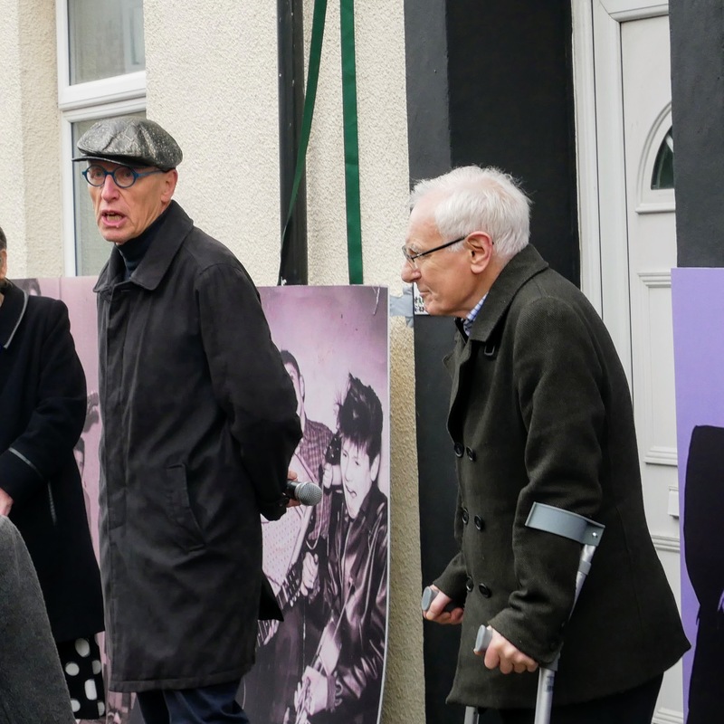 Ray Laidlaw at the Hilton Valentine plaque unveiling