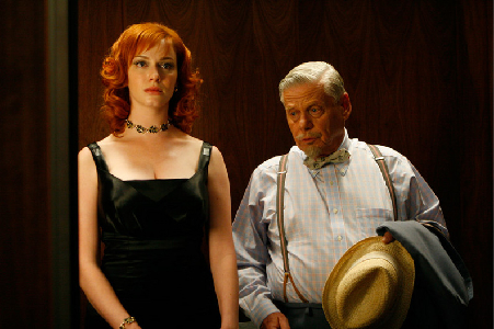 Christina Hendricks and Robert Morse in Mad Men - Long Weekend Joan realises she is in