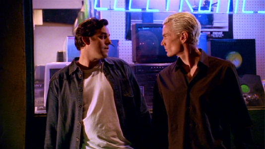 And look in that shop window, isn&rsquo;t that Spike&rsquo;s reflection?