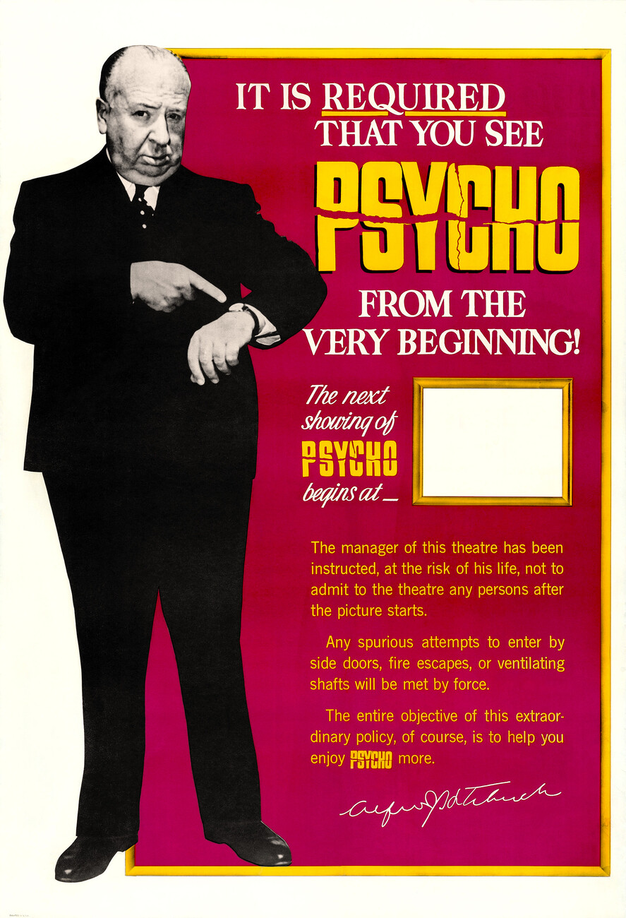 The next showing of Psycho is in 2040